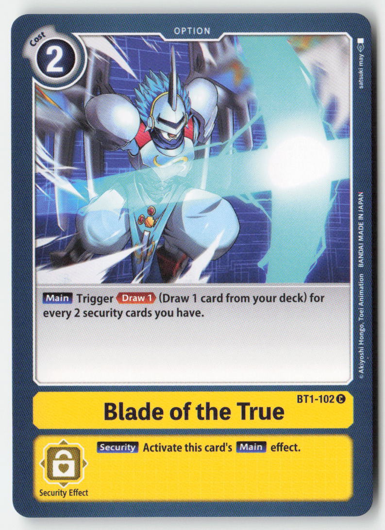 Blade of the True BT1-102 Normal Common Near Mint, Front