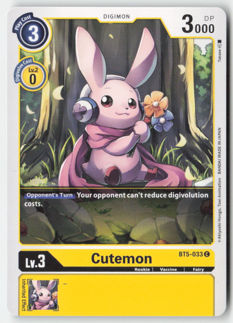 Cutemon BT5-033 Normal Common Near Mint