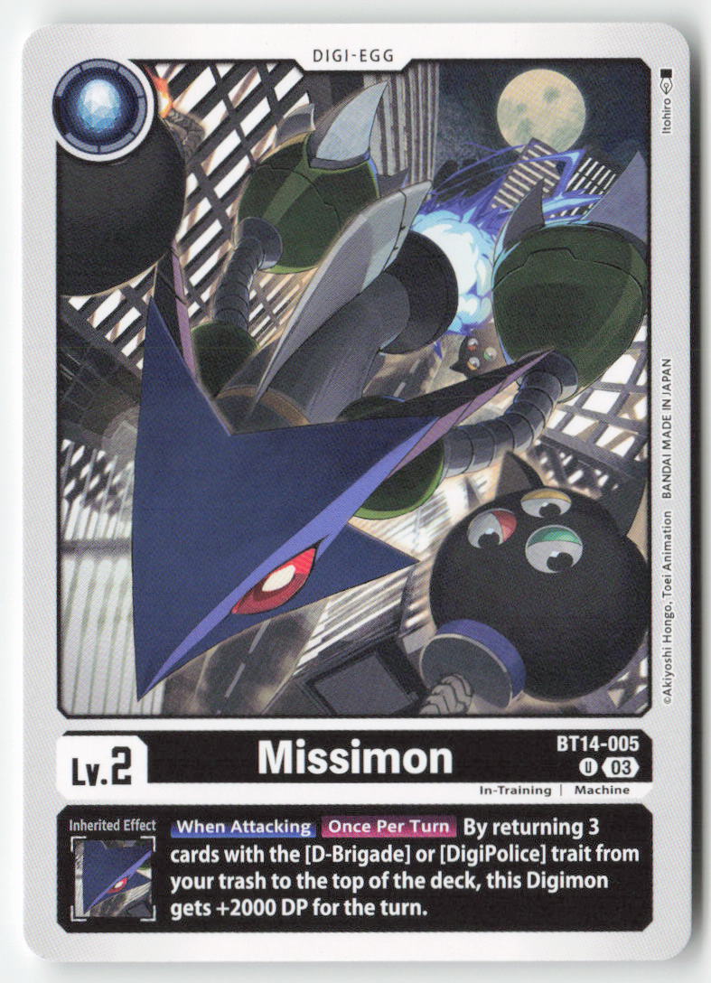 Missimon BT14-005 Normal Uncommon Near Mint