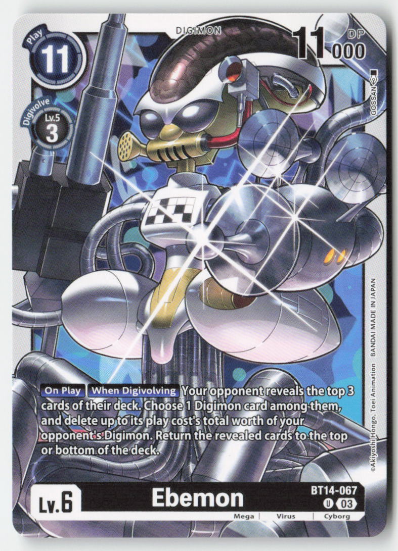 Ebemon BT14-067 Normal Uncommon Near Mint, Front