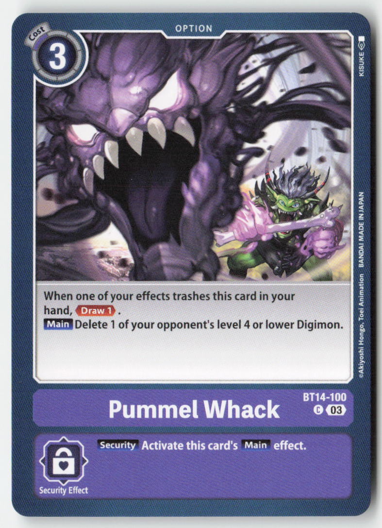 Pummel Whack BT14-100 Normal Common Near Mint