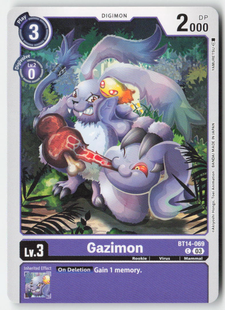 Gazimon BT14-069 Normal Common Near Mint