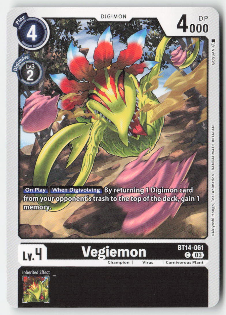 Vegiemon BT14-061 Normal Common Near Mint, Front