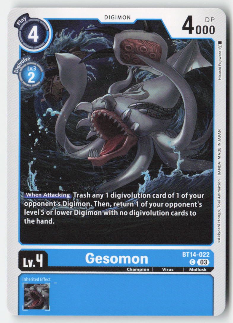 Gesomon BT14-022 Normal Common Near Mint