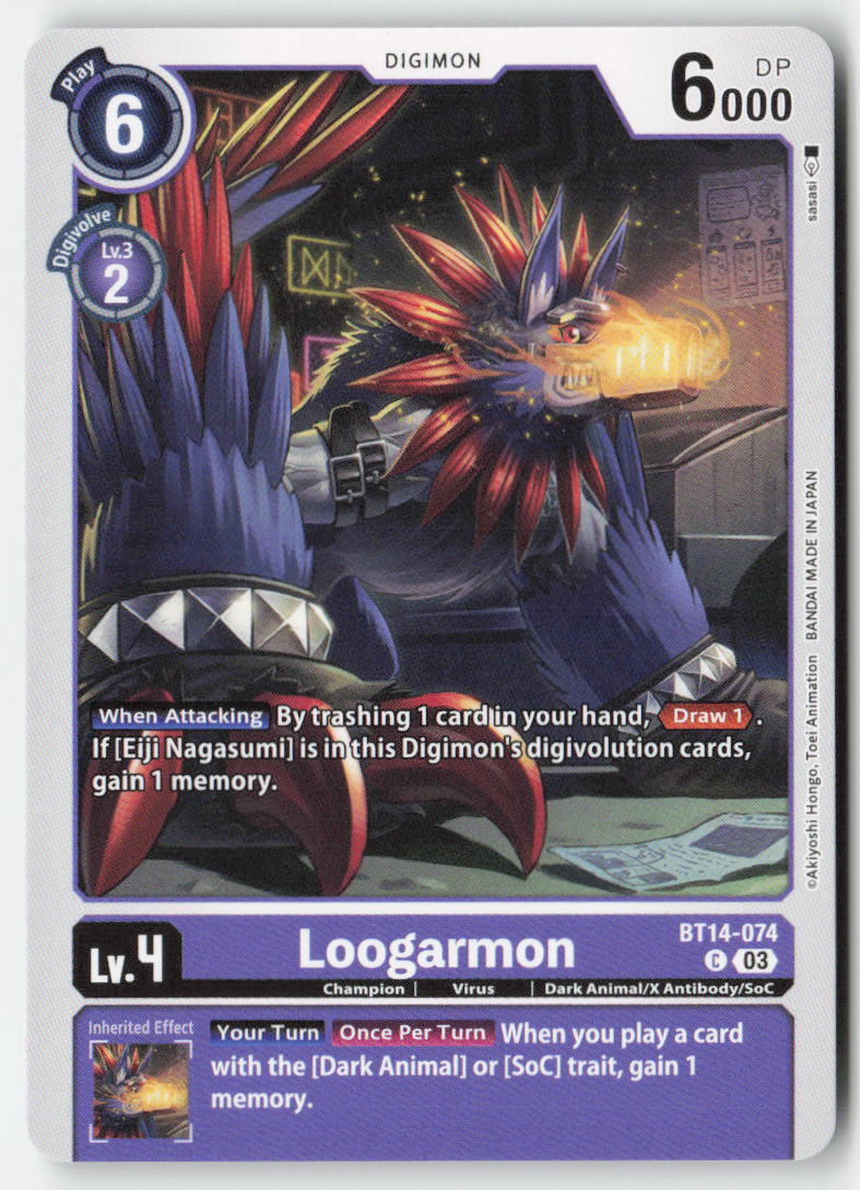Loogarmon BT14-074 Normal Common Near Mint, Front