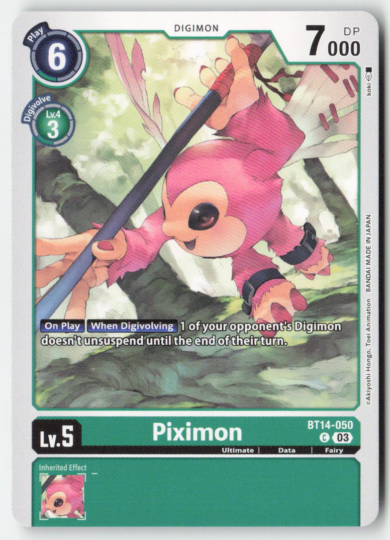 Piximon BT14-050 Normal Common Near Mint
