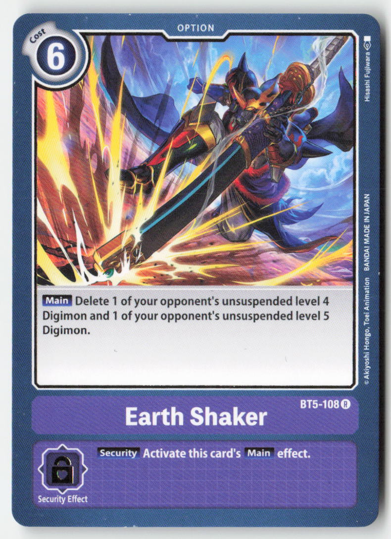 Earth Shaker BT5-108 Normal Rare Near Mint