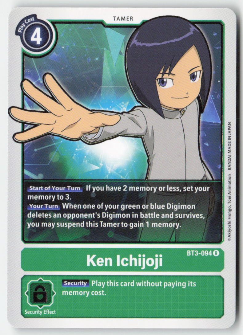 Ken Ichijoji BT3-094 Normal Rare Near Mint