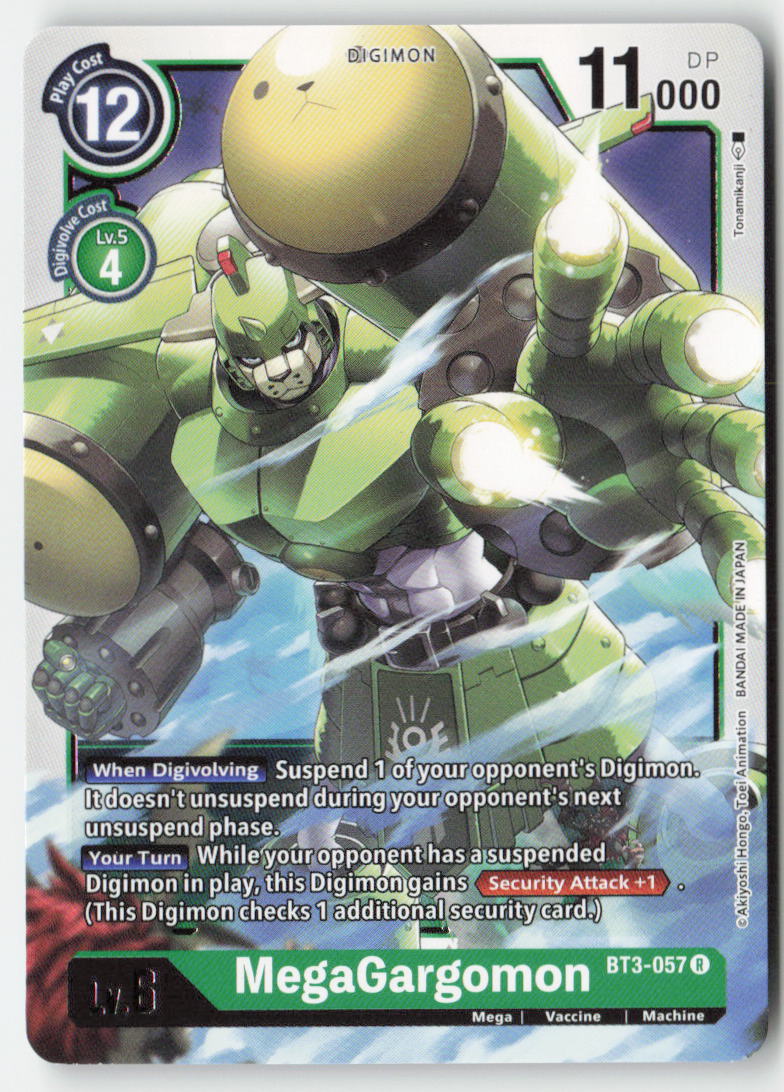 MegaGargomon BT3-057 Normal Rare Near Mint