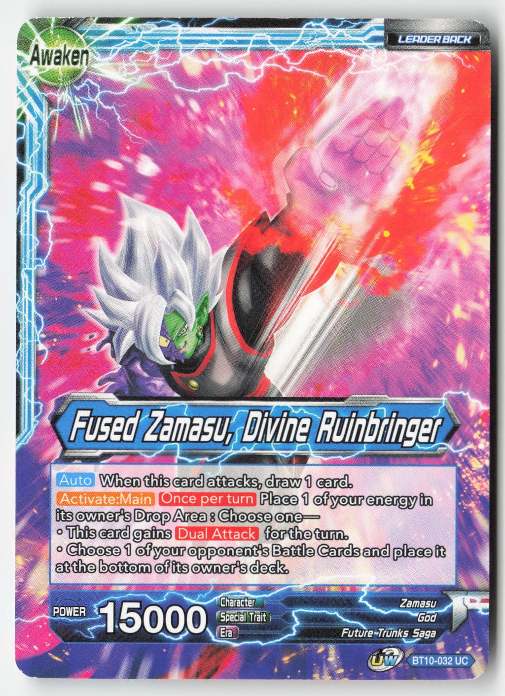 Fused Zamasu // Fused Zamasu, Divine Ruinbringer BT10-032 Normal Uncommon Lightly Played