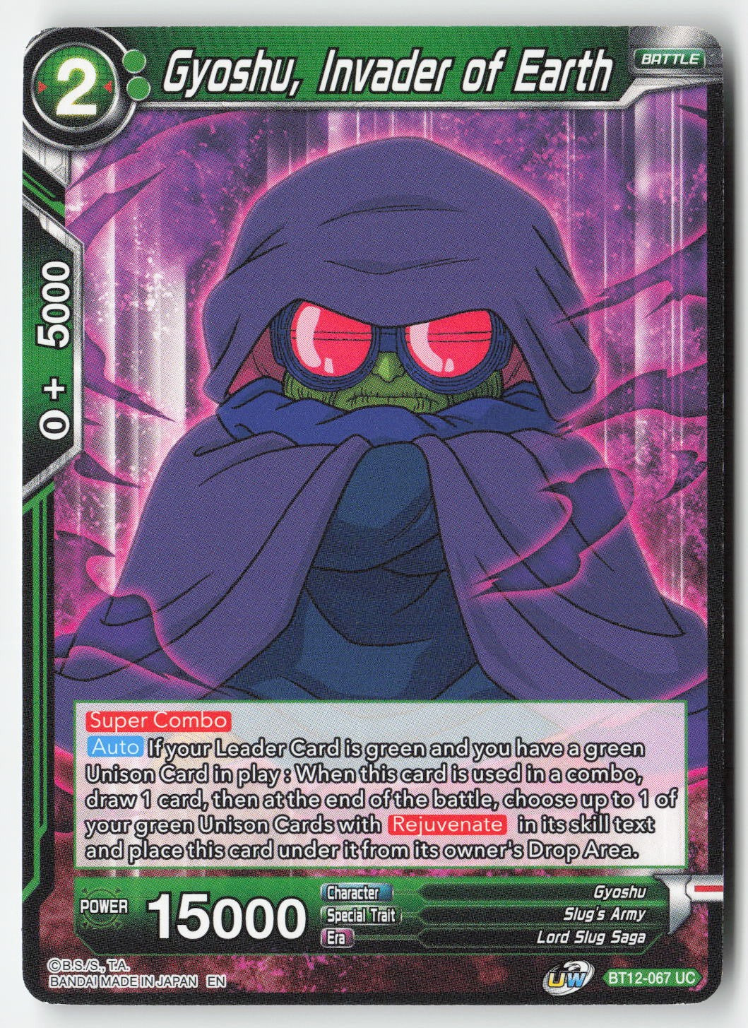 Gyoshu, Invader of Earth BT12-067 Normal Uncommon Lightly Played, Front