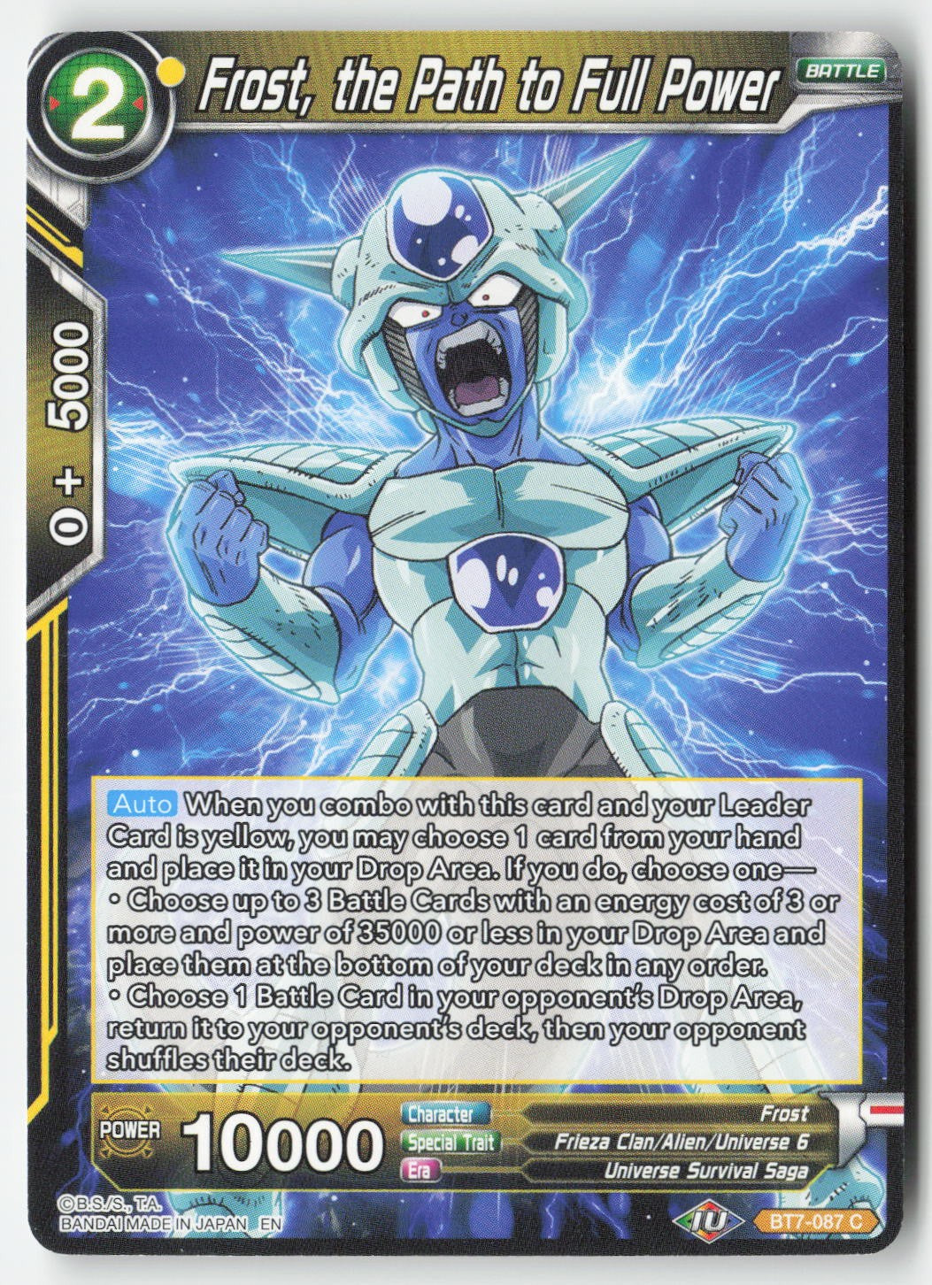 Frost, the Path to Full Power BT7-087 Normal Common Lightly Played