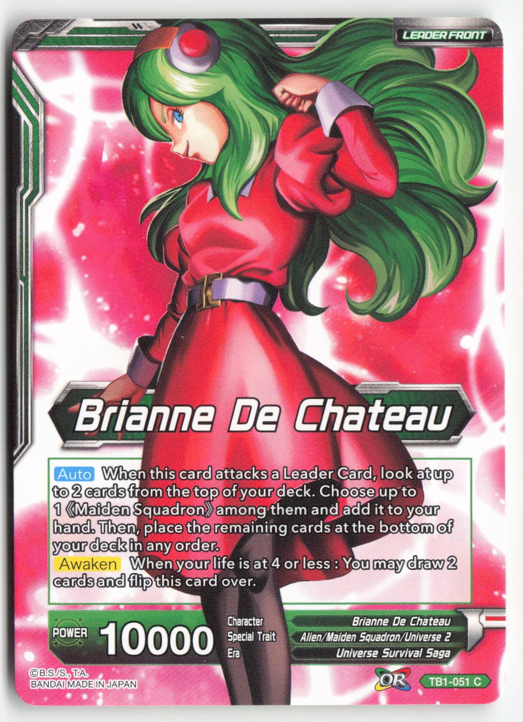 Brianne De Chateau // Ribrianne, Maiden of Anger TB1-051 Normal Common Lightly Played