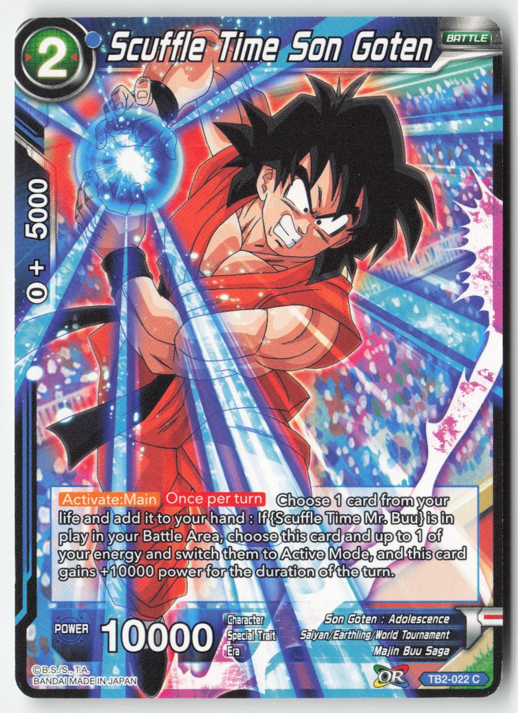 Scuffle Time Son Goten TB2-022 Normal Common Lightly Played