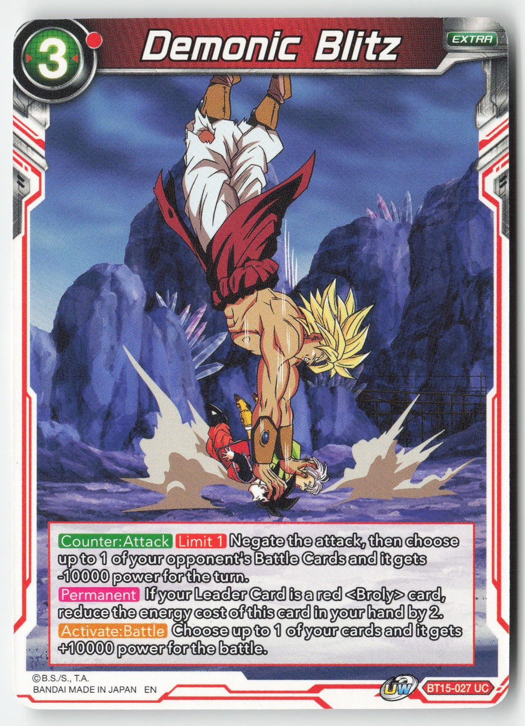 Demonic Blitz BT15-027 Normal Uncommon Lightly Played