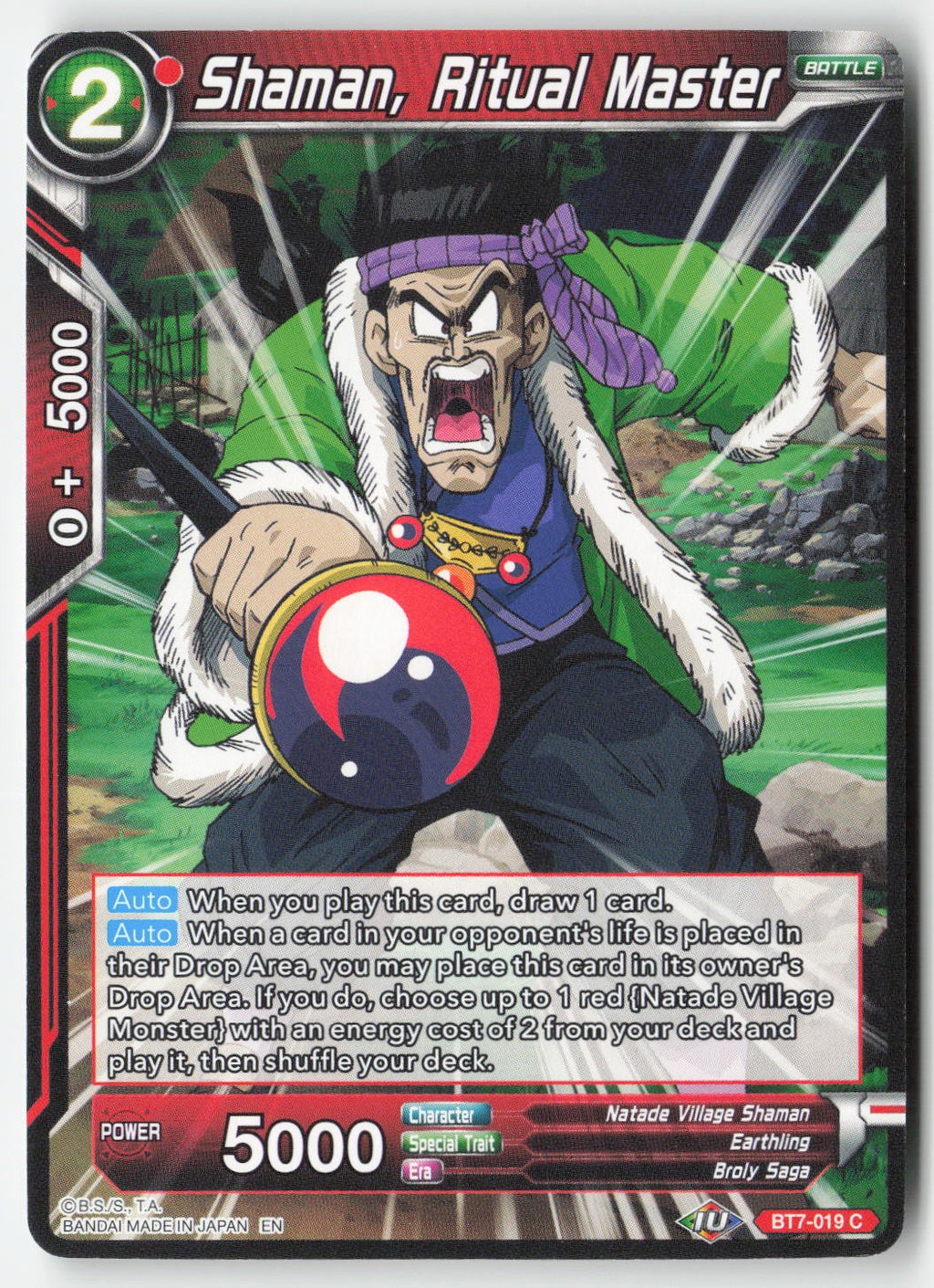 Shaman, Ritual Master BT7-019 Normal Common Lightly Played
