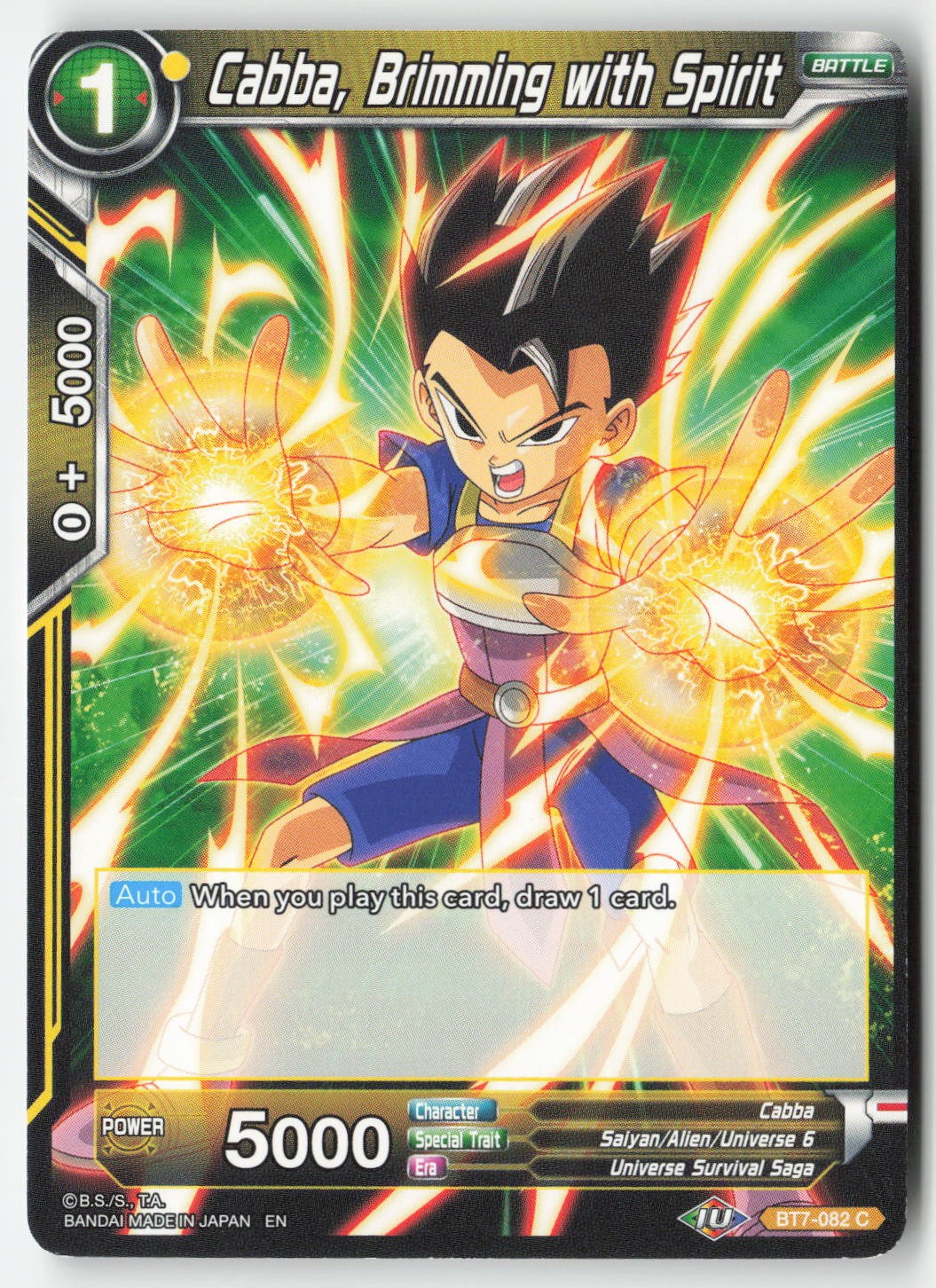 Cabba, Brimming with Spirit BT7-082 Normal Common Lightly Played