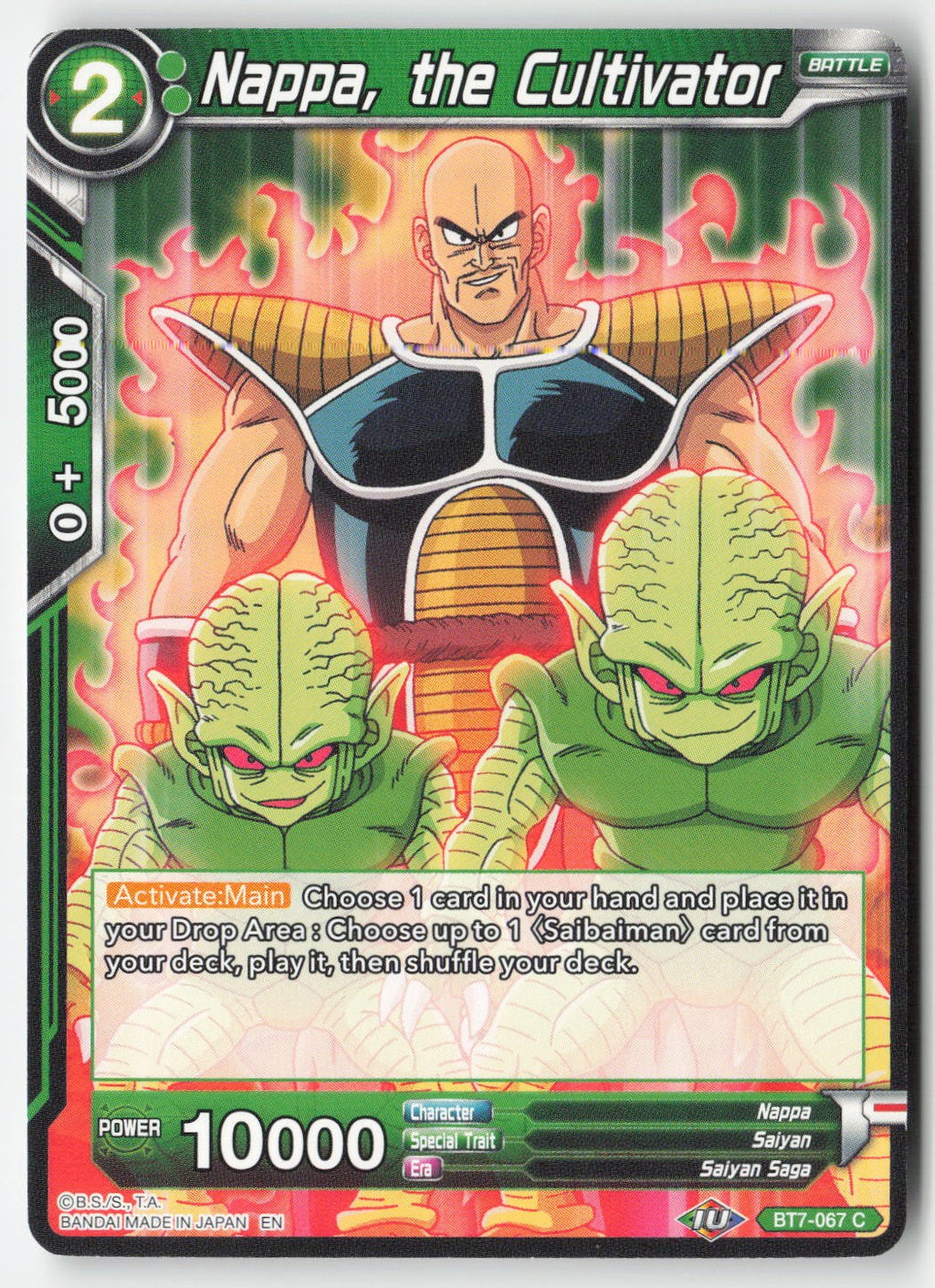 Nappa, the Cultivator BT7-067 Normal Common Lightly Played
