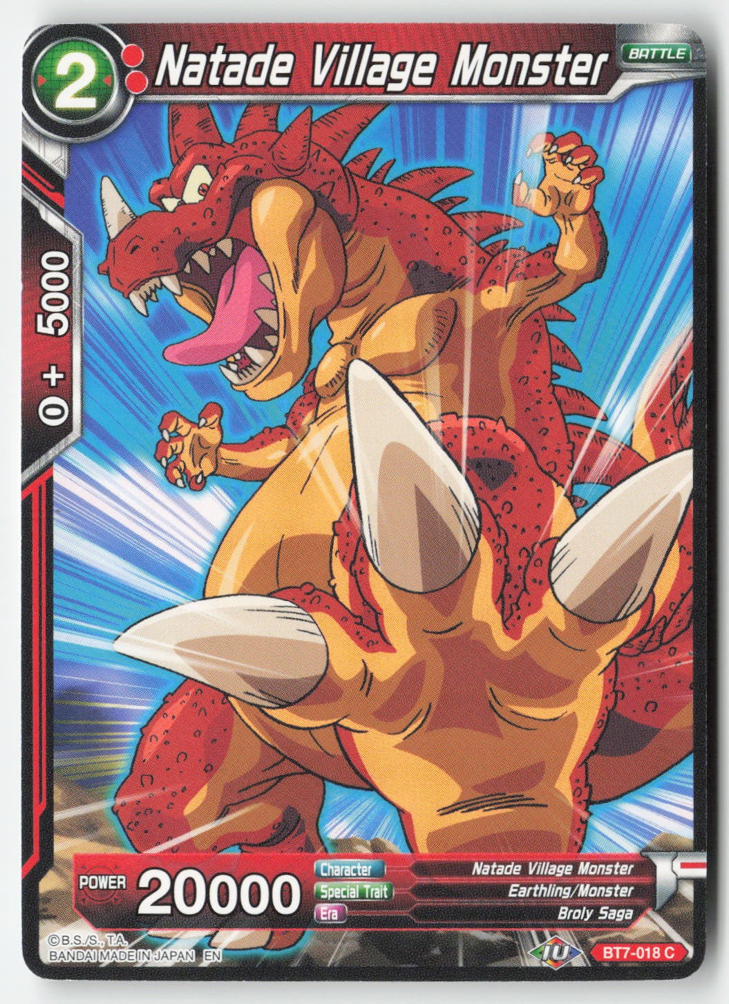 Natade Village Monster BT7-018 Normal Common Lightly Played