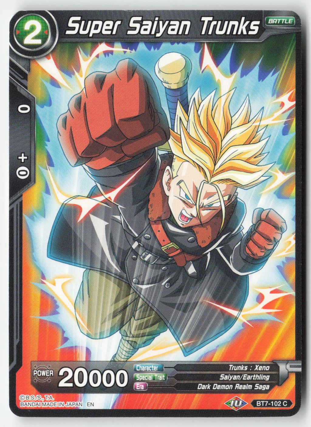 Super Saiyan Trunks BT7-102 Normal Common Lightly Played