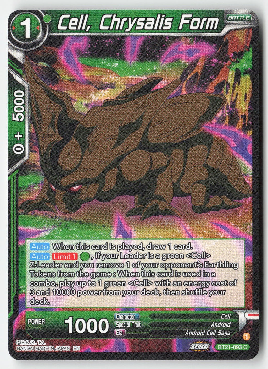 Cell, Chrysalis Form BT21-093 Normal Common Lightly Played