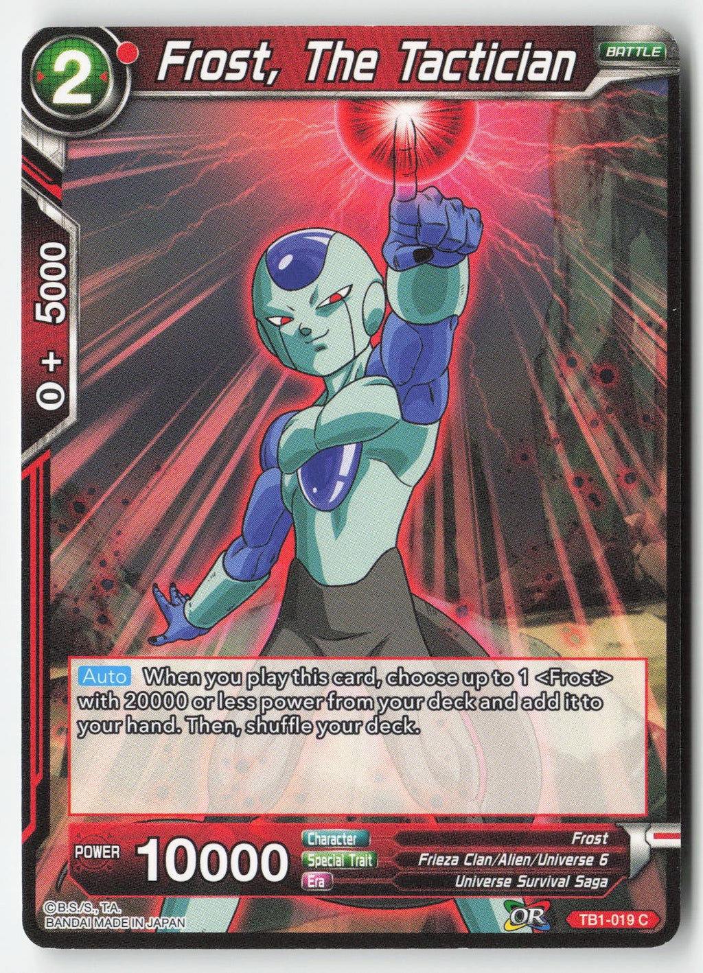 Frost, The Tactician TB1-019 Normal Common Lightly Played