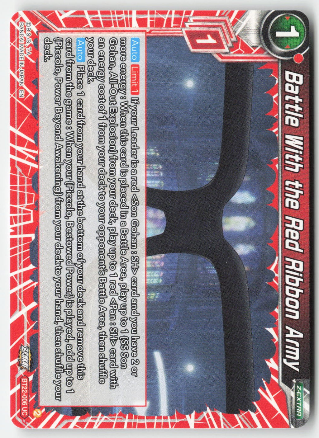 Battle With the Red Ribbon Army BT22-006 Normal Uncommon Lightly Played