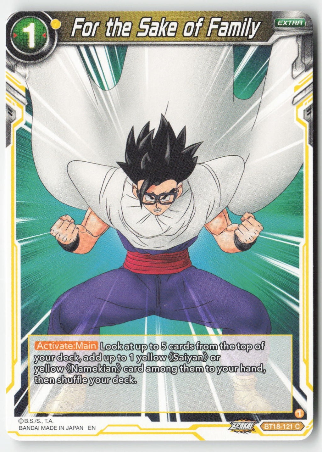 For the Sake of Family BT18-121 Normal Common Lightly Played