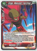Ginger, Malevolent Henchman BT21-027 Normal Common Lightly Played