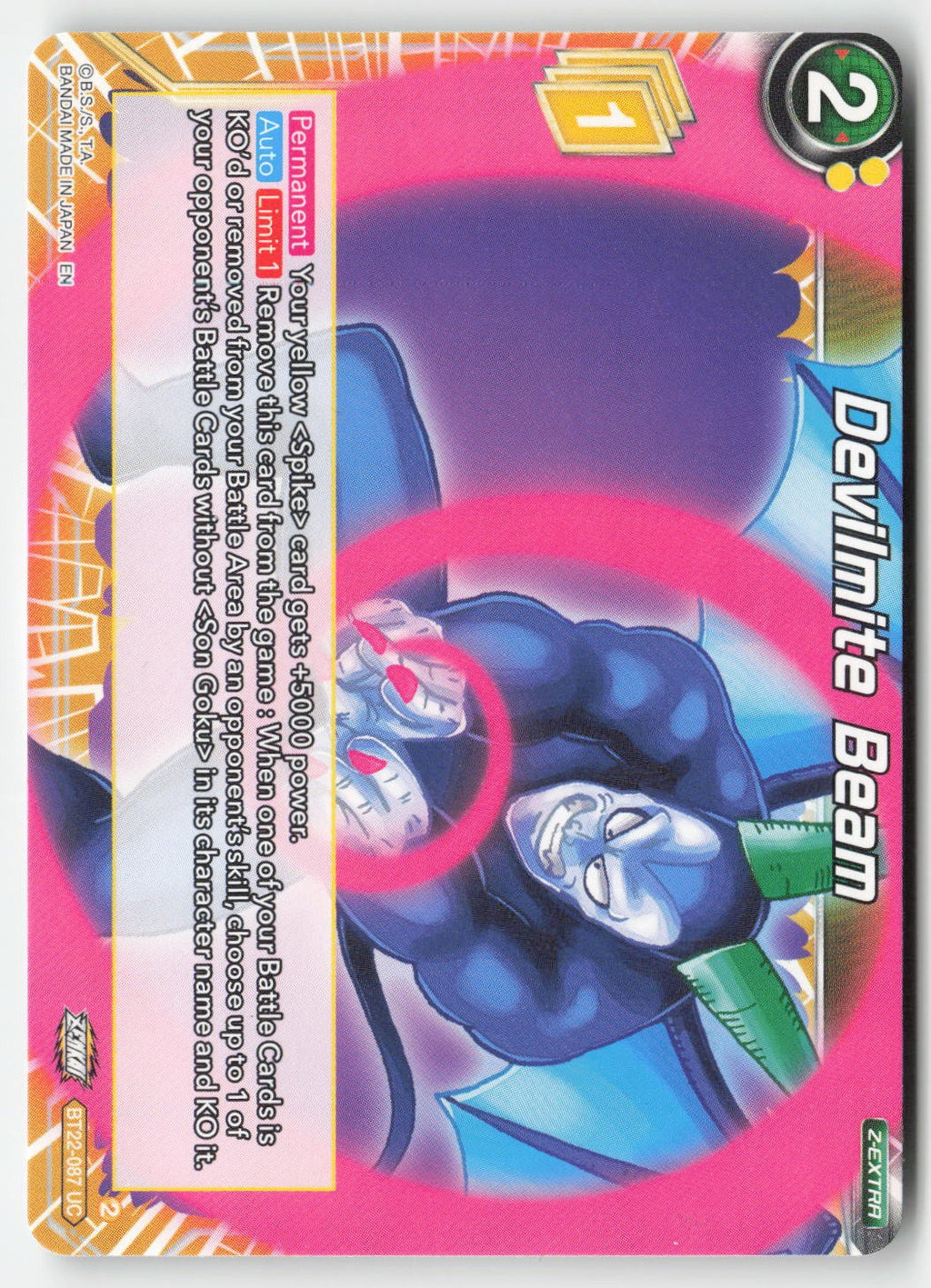 Devilmite Beam BT22-087 Normal Uncommon Lightly Played