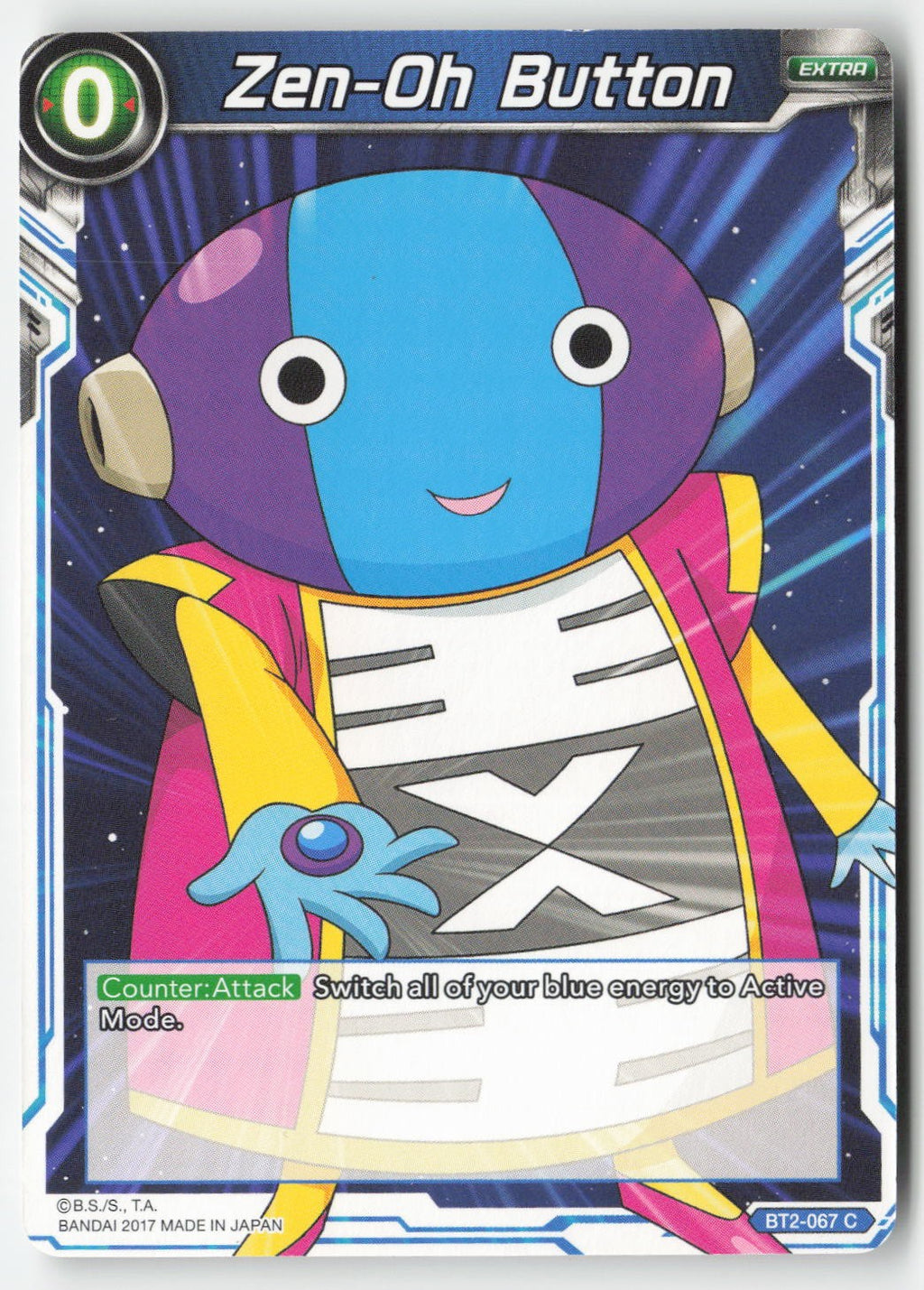 Zen-Oh Button BT2-067 Normal Common Lightly Played