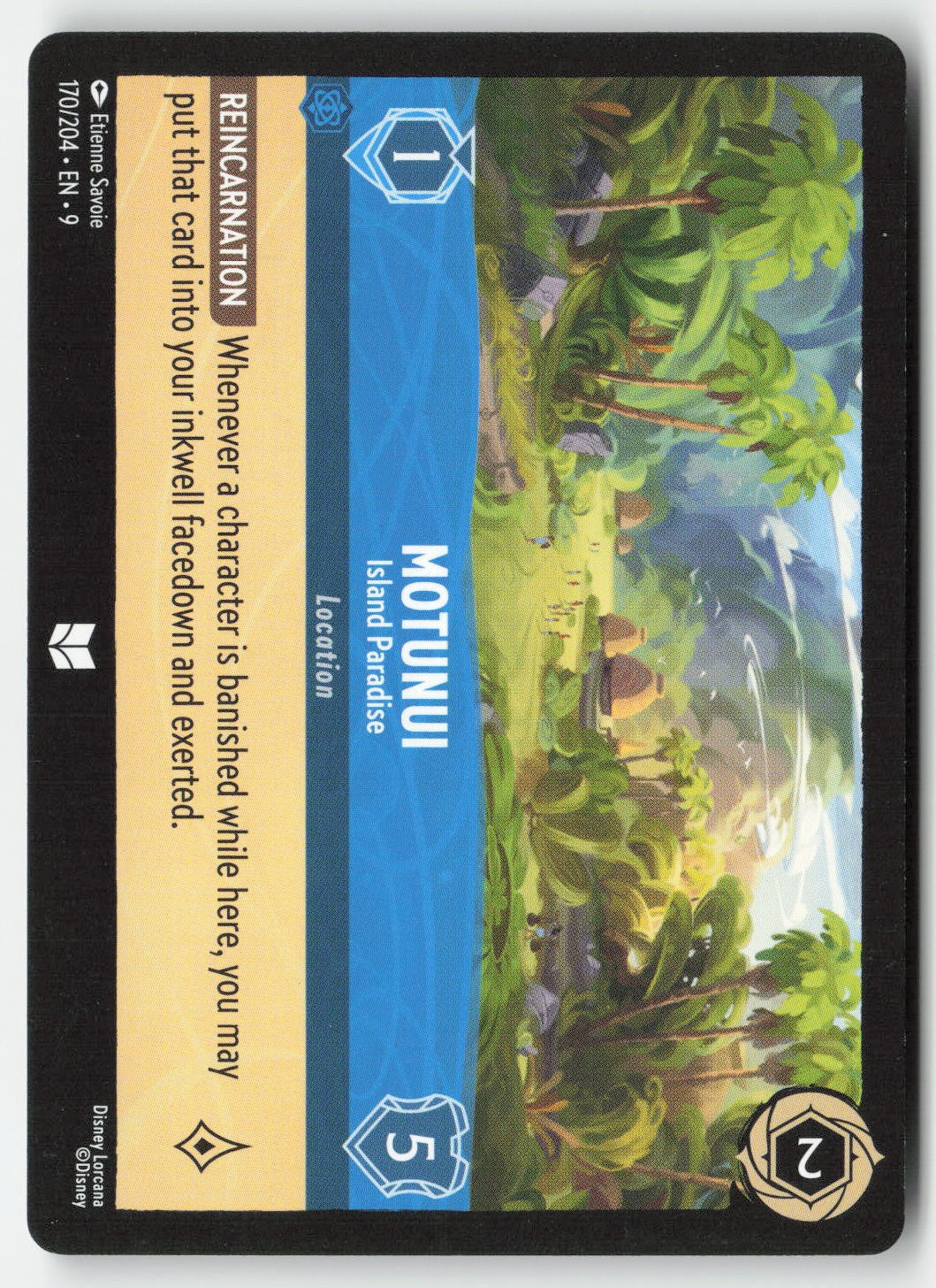 Motunui - Island Paradise 170/204 Normal Uncommon Lightly Played