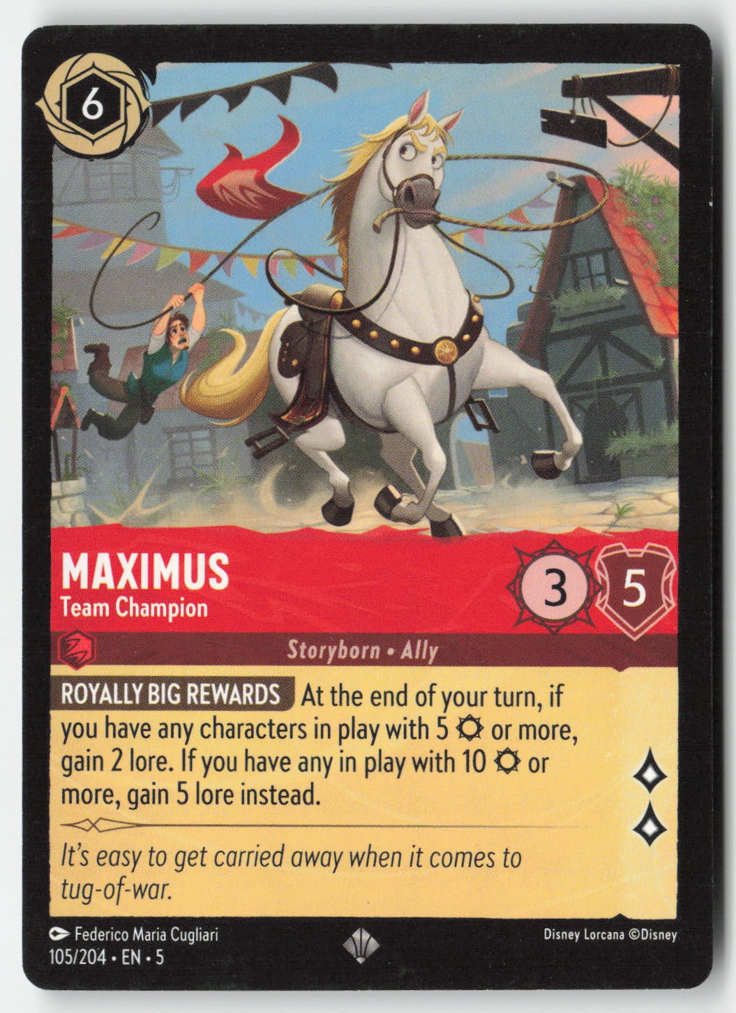 Maximus - Team Champion 105/204 Normal Super Rare Lightly Played