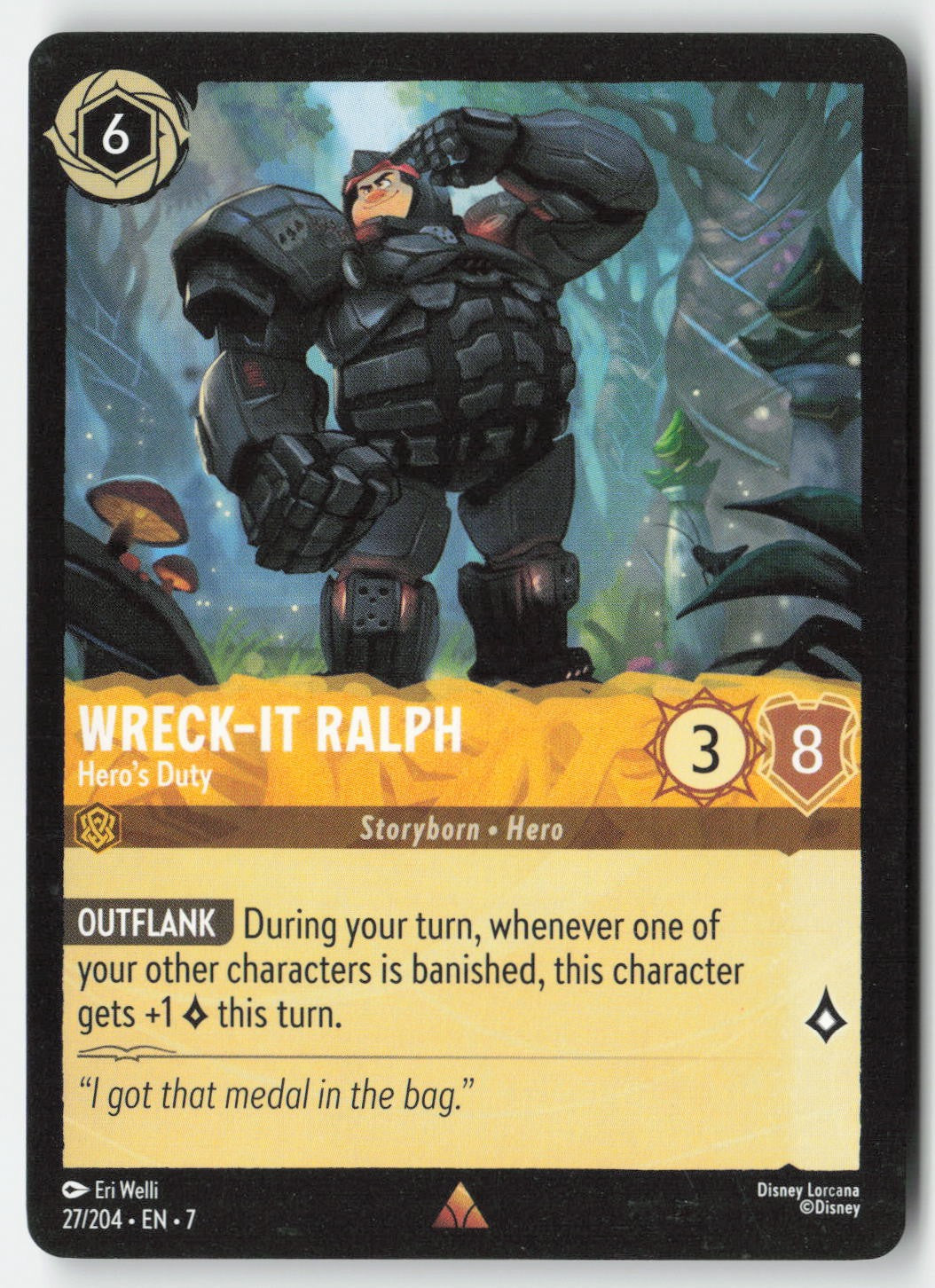 Wreck-It Ralph - Hero's Duty 27/204 Normal Rare Lightly Played