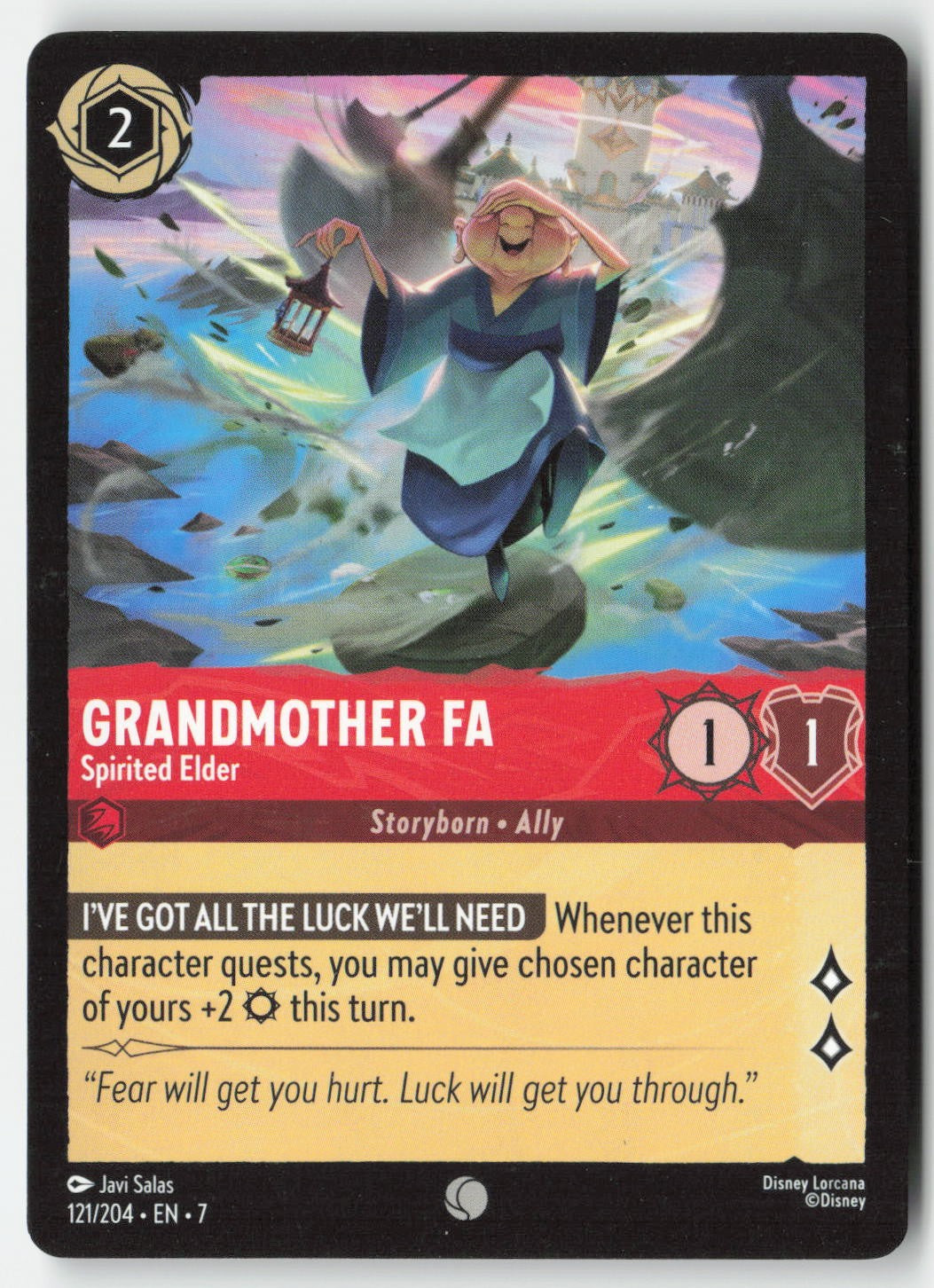 Grandmother Fa - Spirited Elder 121/204 Normal Common Lightly Played