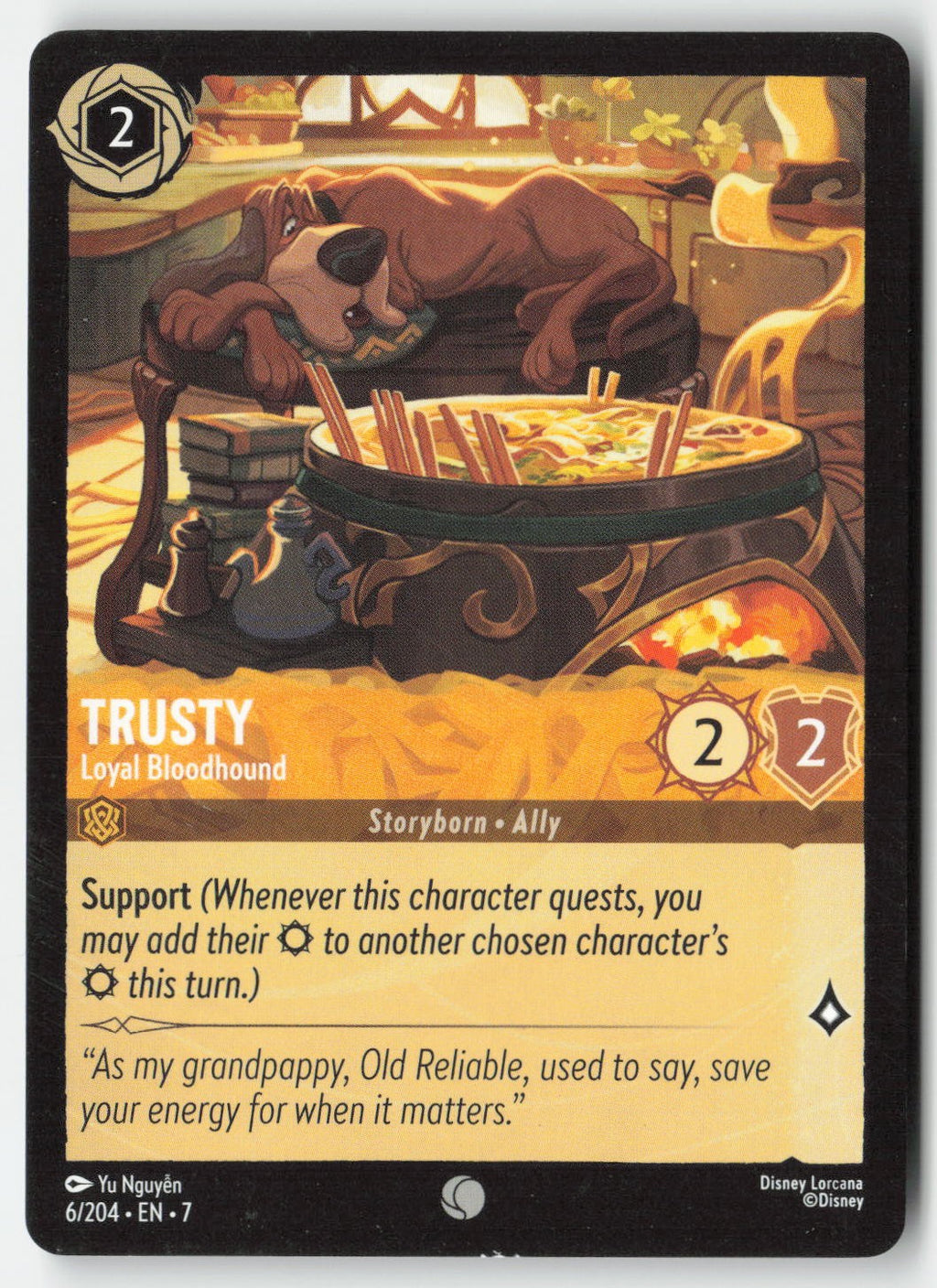 Trusty - Loyal Bloodhound 6/204 Normal Common Lightly Played