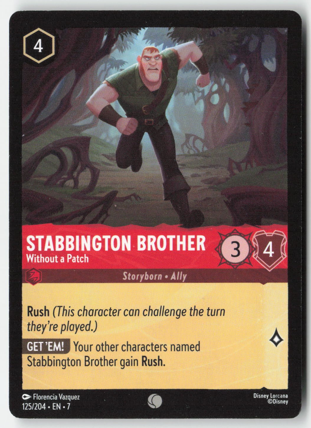 Stabbington Brother - Without a Patch 125/204 Normal Common Lightly Played, Front