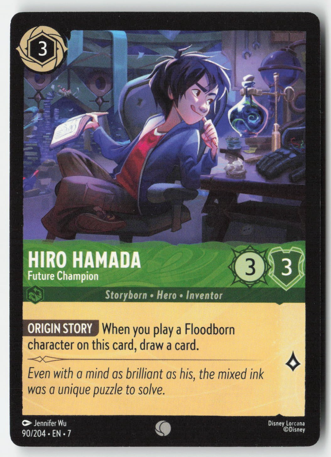 Hiro Hamada - Future Champion 90/204 Normal Common Lightly Played