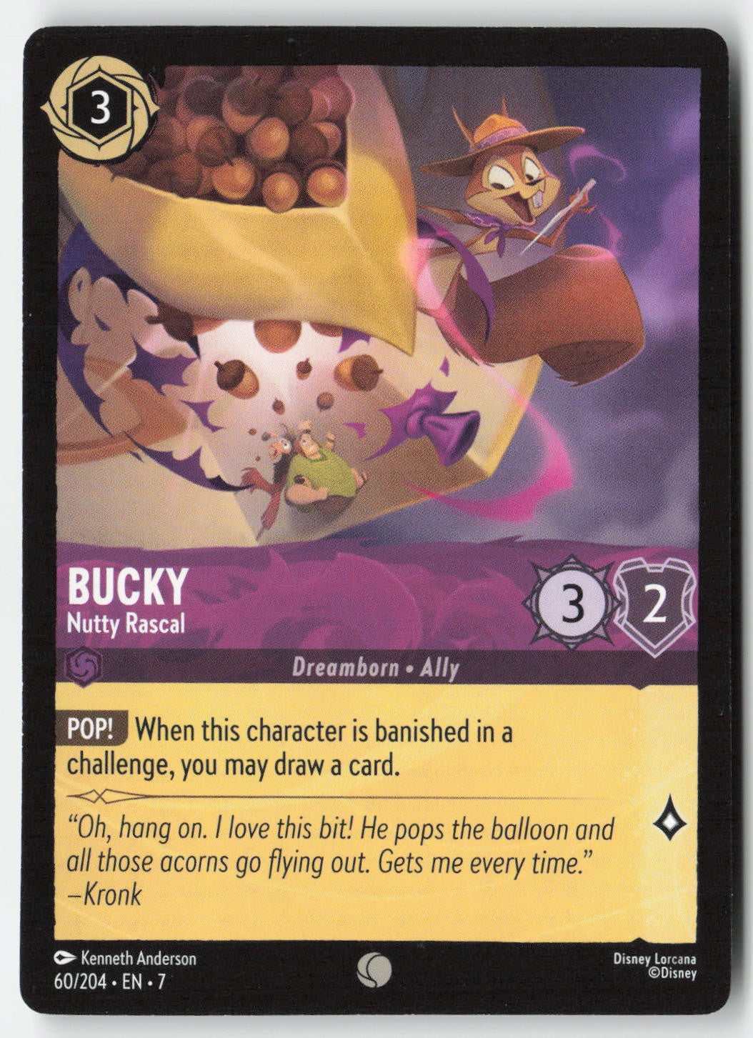 Bucky - Nutty Rascal 60/204 Normal Common Lightly Played