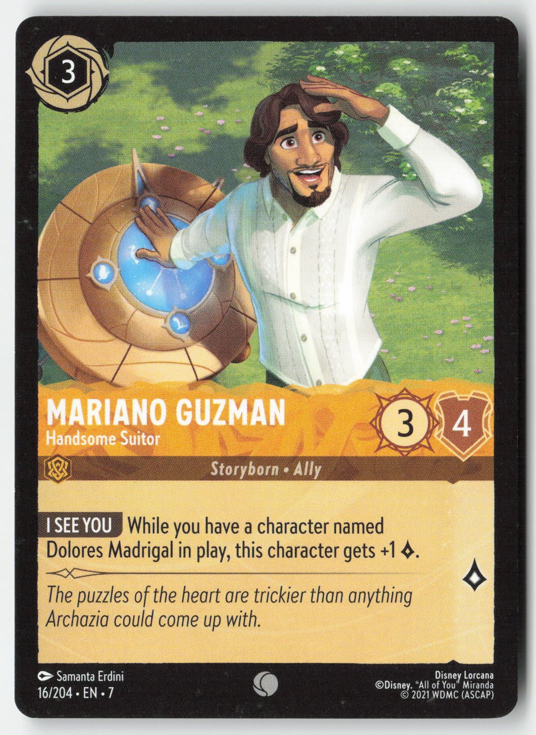 Mariano Guzman - Handsome Suitor 16/204 Normal Common Lightly Played