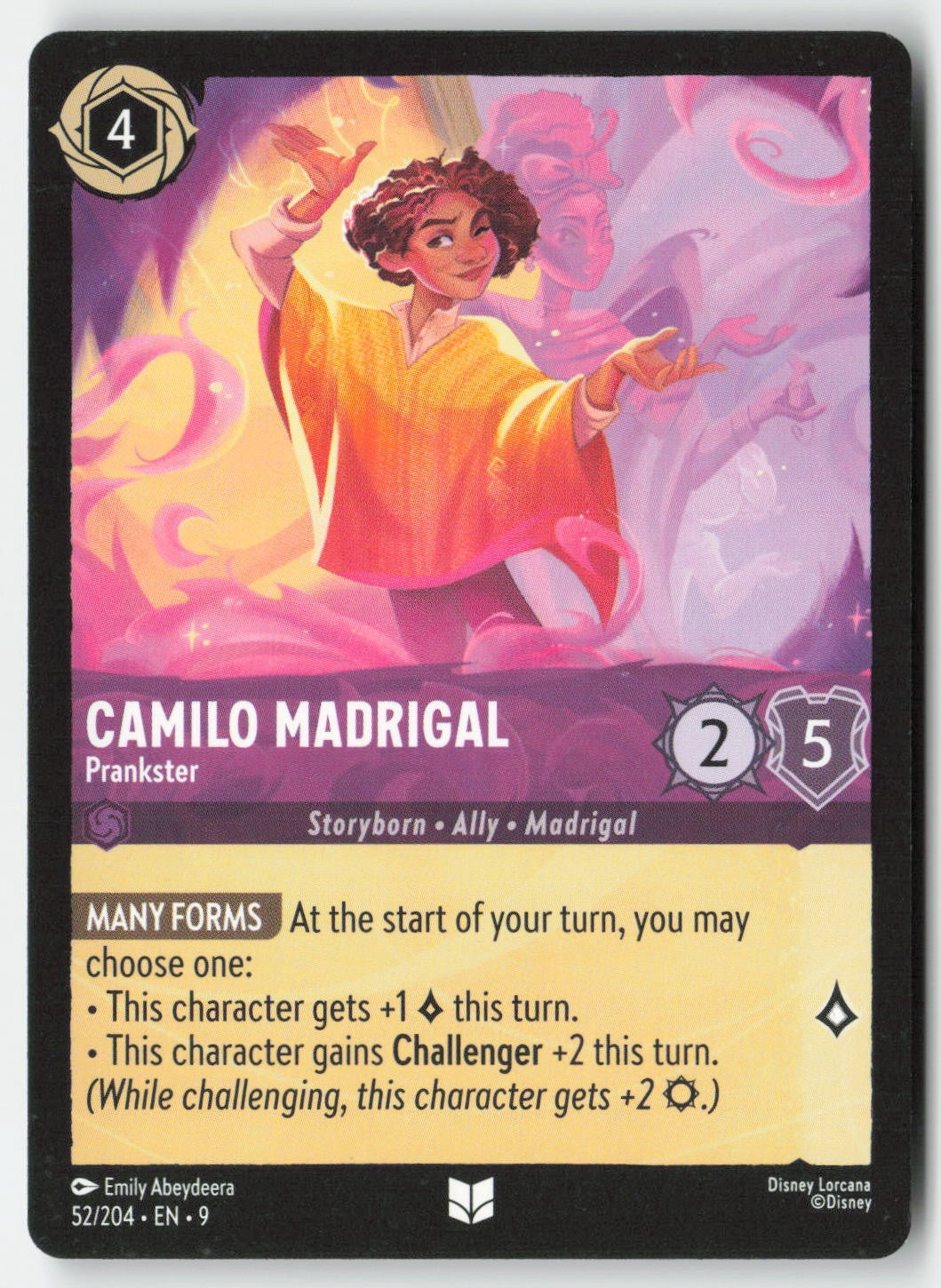 Camilo Madrigal - Prankster 52/204 Normal Uncommon Lightly Played