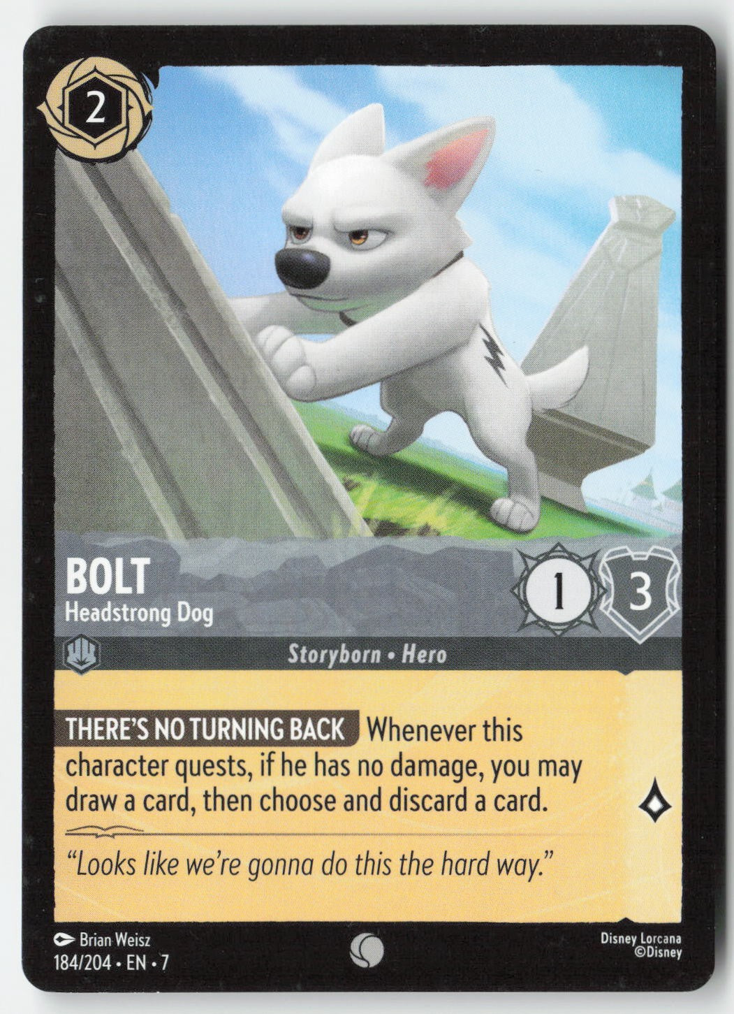 Bolt - Headstrong Dog 184/204 Normal Common Lightly Played