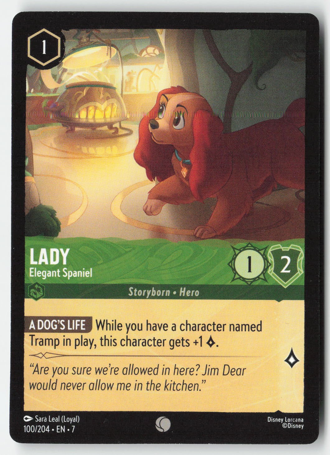 Lady - Elegant Spaniel 100/204 Normal Common Lightly Played