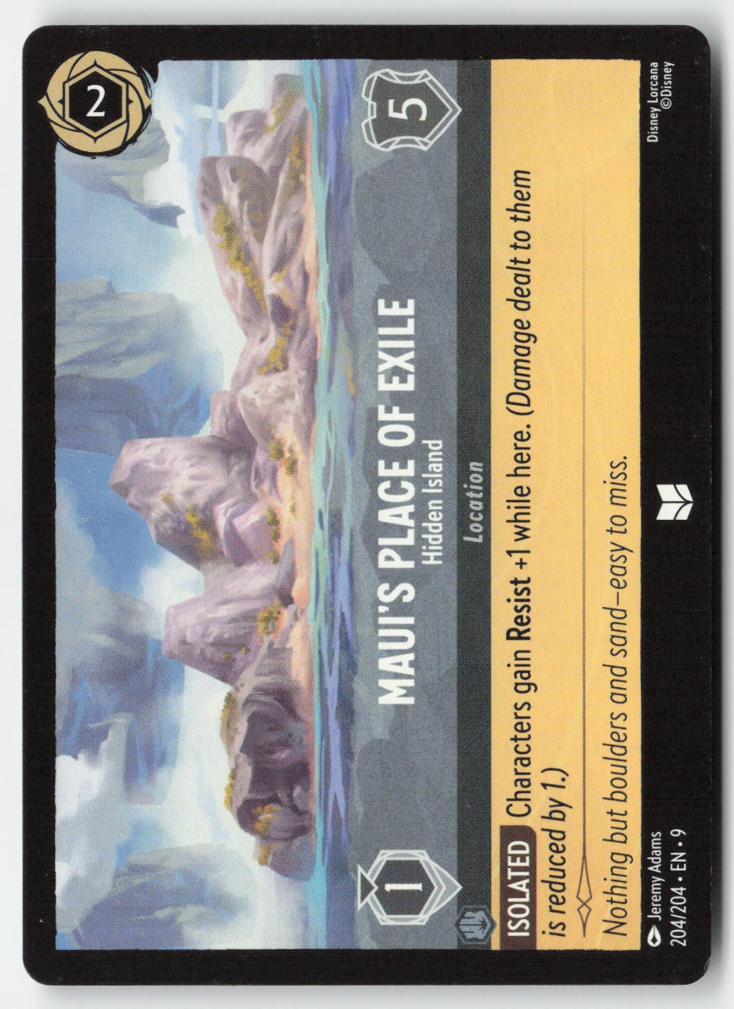 Maui's Place of Exile - Hidden Island 204/204 Normal Uncommon Lightly Played