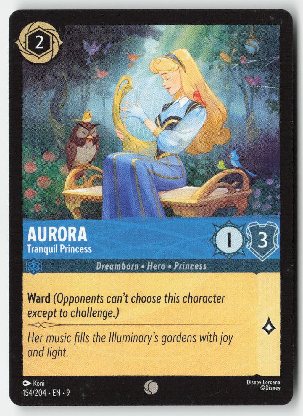 Aurora - Tranquil Princess 154/204 Normal Common Lightly Played