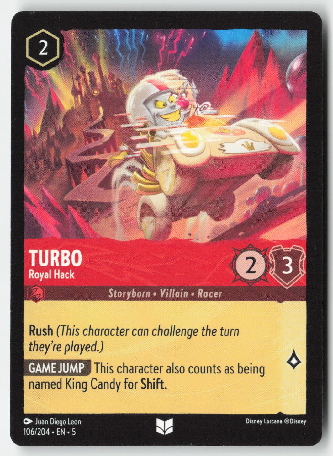 Turbo - Royal Hack 106/204 Normal Uncommon Lightly Played, Front