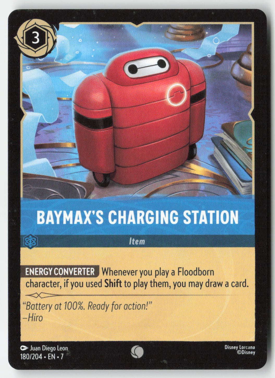 Baymax's Charging Station 180/204 Normal Common Lightly Played
