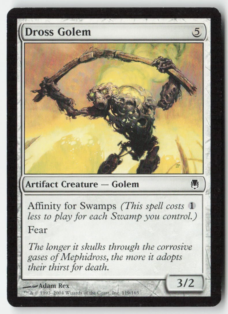 Dross Golem DST 119 Common MP, Front