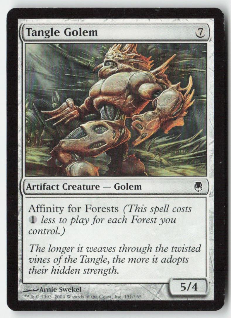 Tangle Golem DST 151 Common Moderately Played, Front