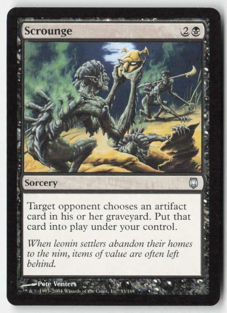 Scrounge DST 53 Uncommon Moderately Played, Front